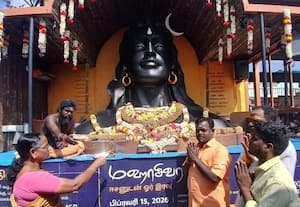  'ஆதியோகி' ரத யாத்திரை பக்தர்கள் தரிசனம்