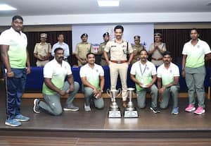  பளு துாக்கும் போட்டியில் சாதித்த சென்னை போலீசாருக்கு பாராட்டு