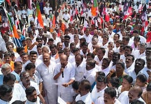  தோல்வி பயத்தில் ரூ.5 ஆயிரம் வழங்கிய தி.மு.க.,;  அ.தி.மு.க., ஆர்ப்பாட்டத்தில் விமர்சனம்