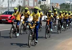  'வந்தே மாதரம் சைக்ளோத்தான்' மாமல்லையில் விழிப்புணர்வு