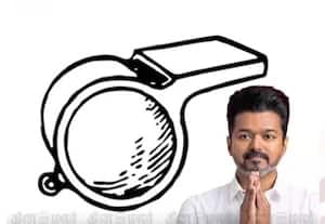 புதுச்சேரியிலும் தவெகவுக்கு விசில் சின்னம்; தேர்தல் கமிஷன் ஒதுக்கீடு