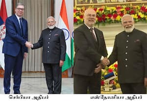 பிரதமர் மோடி உடன் செர்பியா, எஸ்தோனியா அதிபர்கள் சந்திப்பு