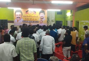  தி.மு.க., கூட்டத்தில் தள்ளுமுள்ளு நெல்லிக்குப்பத்தில் பரபரப்பு