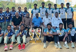  மாநில பால் பேட்மின்டன் போட்டி எஸ்.ஆர்.எம்., பல்கலை அபாரம்