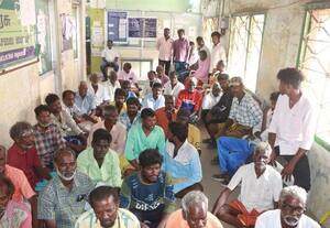  பட்டா கோரி மீனவர்கள் தர்ணா