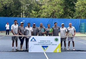  கிளப் டென்னிஸ்: மெட்ராஸ் அணி 'சாம்பியன்'