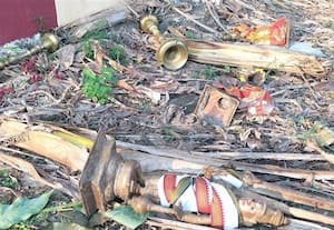  கோவில் உண்டியல் உடைத்து திருட்டு