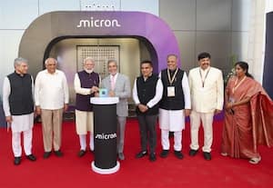  'மைக்ரான்' செமிகண்டக்டர் ஆலை குஜராத்தில் துவக்கி வைத்தார் மோடி