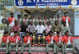  கல்லுாரிகளுக்கு இடையிலான நீச்சல் எஸ்.ஆர்.எம்., பல்கலை அணி முதலிடம்