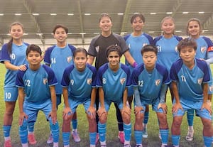 இந்திய இளம் பெண்கள் அசத்தல் * நட்பு கால்பந்தில்...