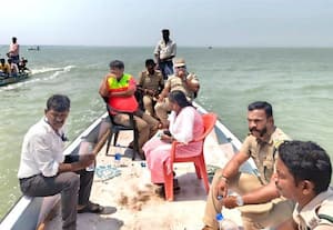  மீனவர்களிடையே எல்லை பிரச்னை தமிழக, ஆந்திர அதிகாரிகள் ஆய்வு