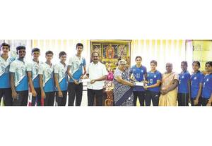  தேசிய பீச் வாலிபால் போட்டியில் நம்பியூர் குமுதா பள்ளி சாதனை