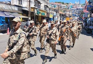  விரைவில் சட்டசபை தேர்தல் சாலையில் கொடி அணிவகுப்பு