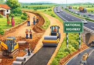 நான்கு வழிச்சாலையை இணைக்கும் கிராம சாலைகள்   மேம்படுத்தப்படுமா :3 கி.மீ., இடைவெளியில் குறுக்கிடுவதால் எதிர்பார்ப்பு