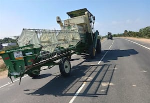  மாவட்டத்தில் நெல் அறுவடை நிறைவு