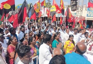  காஸ் சிலிண்டர் தட்டுப்பாடு தி.மு.க., கூட்டணி கட்சியினர் ஆர்ப்பாட்டம்