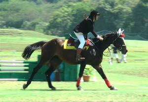  குதிரையேற்ற சாகச போட்டி பெண் அதிகாரிகள் அசத்தல்