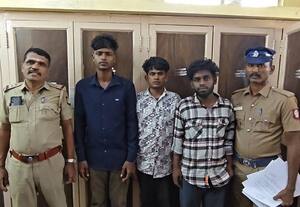  2 கிலோ கஞ்சா சிக்கியது: சூலுாரில் மூவர் கைது