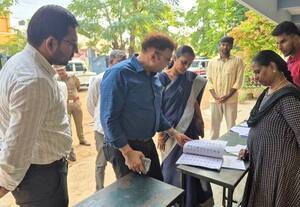  ஓட்டுச்சாவடிகளில் ஆய்வு