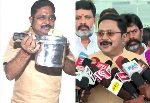  குக்கர் சின்னத்தில் தான் போட்டி; அமமுக தினகரன் அறிவிப்பு