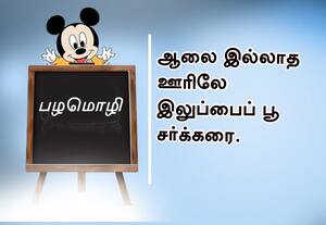 பழமொழி :  ஆலை இல்லாத ஊரிலே இலுப்பைப் பூ சர்க்கரை.