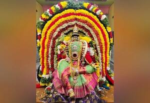  பரமக்குடி கேதார கவுரீஸ்வரி கோயில் பூச்சொரிதல் விழா