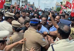 கோட்டைக்கு குடும்பத்துடன் நடைபயணம்: சாம்சங் ஊழியர்கள் 200 பேர் கைது