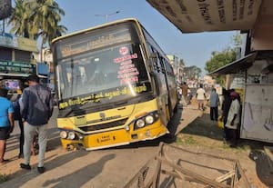 அரசு பஸ் டிரைவருக்கு திடீர் மயக்கம்: கட்டுப்பாட்டை இழந்த பஸ் விபத்து 