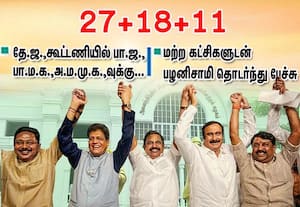 தே.ஜ., கூட்டணியில் பா.ஜ., பா.ம.க., அ.ம.மு.க., 27+18+11 ஒதுக்கீடு!
