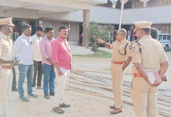  வேட்புமனுதாக்கல் முன்னேற்பாடு பணிகள் குறித்து வாணாபுரம் தாலுகா அலுவலகத்தில் எஸ்.பி., ஆய்வு  