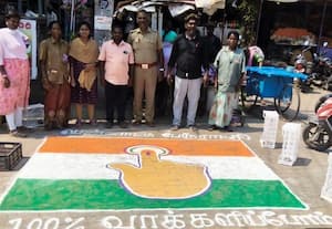  100 சதவீதம் ஓட்டுப்பதிவு:  மக்களுக்கு விழிப்புணர்வு