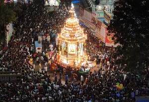  ஏகாம்பரநாதர் கோவிலில் பங்குனி உத்திர விழா 75வது ஆண்டு வெள்ளி தேரோட்டம் விமரிசை
