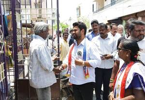  காமராஜ் நகர் தொகுதியில் ல.ஜ.க., தலைவர் ஓட்டு வேட்டை