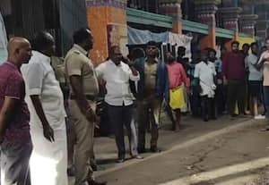 திருச்சி சமயபுரம் கோவிலில் மேற்கூரை இடிந்து பெண் பக்தர் பலி