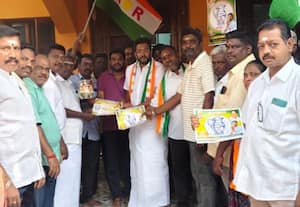  4 என்.ஆர்.காங்.,  நாராயணசாமிக்கு உழவர்கரையில் உற்சாக வரவேற்பு