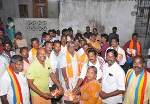  மணவெளி பா.ஜ., வேட்பாளர் செல்வம் நோணாங்குப்பத்தில் ஓட்டு சேகரிப்பு