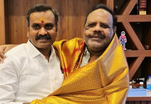 முன்னாள் சபாநாயகர் தனபாலுடன் எல்.முருகன் சந்திப்பு