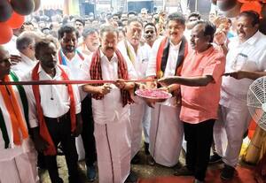  தி.மு.க., தேர்தல் பணிக்குழு அலுவலகம் திறப்பு விழா