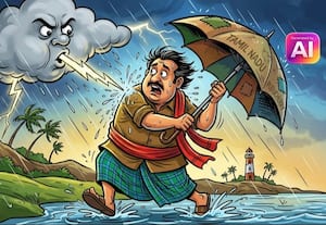 தமிழகத்தில் இடி, மின்னலுடன்  மிதமான மழை