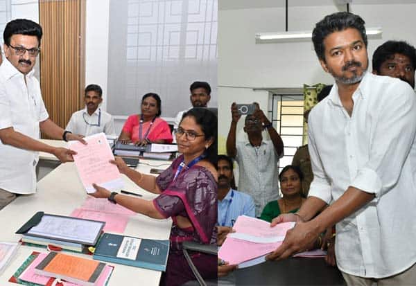 விஜய் வேட்பு மனு திருச்சி கிழக்கில் ஏற்பு; பெரம்பூரில் நிறுத்தி வைப்பு
