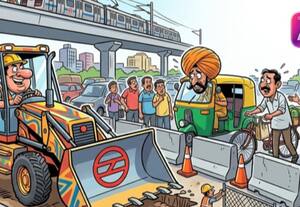  காஜியாபாத் சர்வீஸ் சாலை மூடல்
