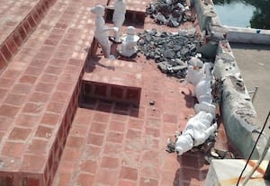  பழமையான கோவிலில் சிற்பங்கள் உடைப்பு