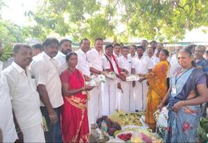  கள்ளக்குறிச்சி நகரில் அ.தி.மு.க., வேட்பாளர் ராஜிவ்காந்தி ஓட்டு சேகரிப்பு 