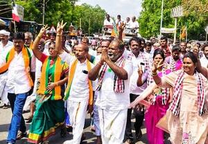  கல்லுப்பட்டியில் பெரும்பிடுகு முத்தரையர் சிலை அ.தி.மு.க., வேட்பாளர் உதயகுமார் உறுதி