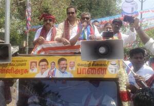 பா.ஜ.,விற்கு இரட்டை இலையை பழனிசாமி லீசுக்கு விட்டுள்ளார்: வி.சி.,வேட்பாளர் வன்னி அரசு தாக்கு