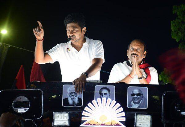  நங்கநல்லுாரில் அன்பரசனை ஆதரித்து துணை முதல்வர் உதயநிதி பிரசாரம்