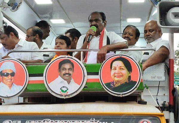 'தி.மு.க., ஆட்சியை அகற்ற மக்களே பிரசாரம் செய்றாங்க' அ.தி.மு.க., வேட்பாளர் தாமோதரன் பேச்சு