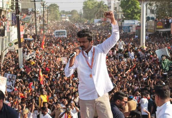  சிறு தொழில்களை மூடியதுதான் தி.மு.க., அரசு செய்த சாதனை: திருப்பூரில் விஜய் பேச்சு