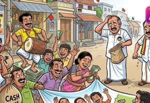   தேர்தல் பிரசாரத்திற்கு ஆள் பிடிப்பதால் மக்கள்..  கொண்டாட்டம் . செலவுக்கு பணமின்றி வேட்பாளர்கள் திண்டாட்டம்