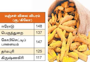  மஞ்சளை பாதிக்காத மேற்காசிய போர் கூடுதல் விலையில் தொடர் ஏற்றுமதி